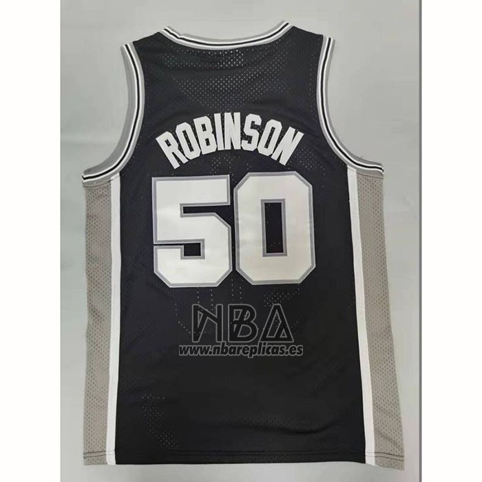 Camiseta San Antonio Spurs David Robinson NO 50 Mitchell & Ness 1998-99 Negro